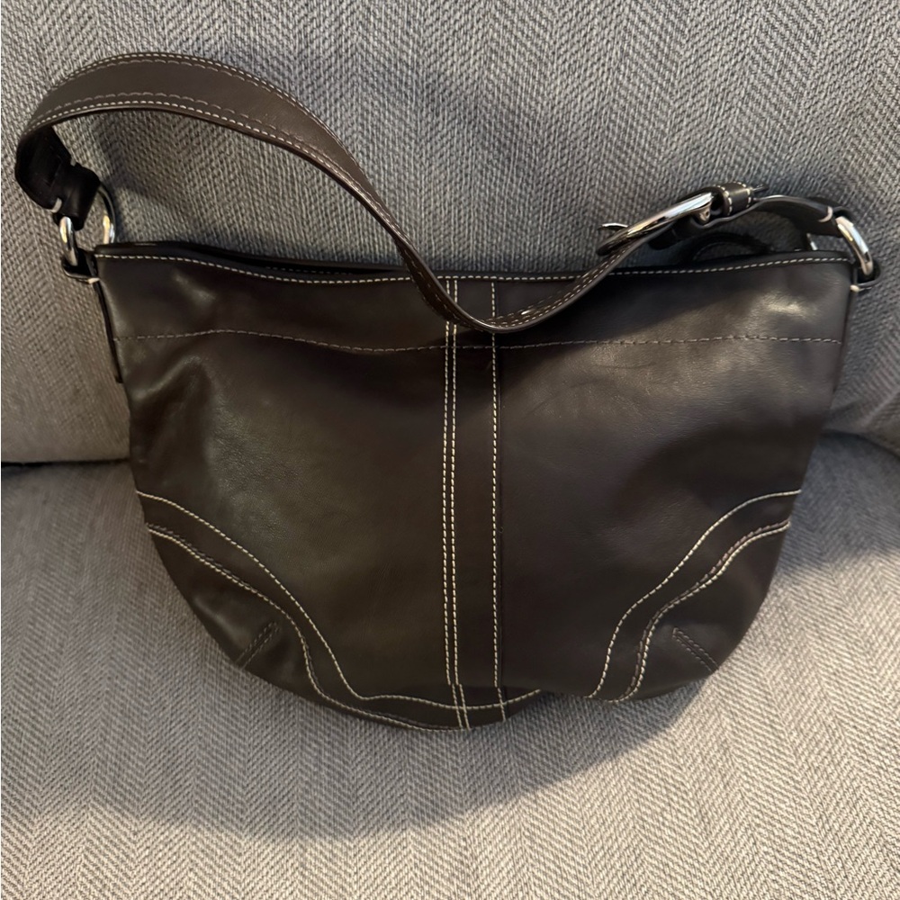 Coach Brown Leather Shoulder Bag